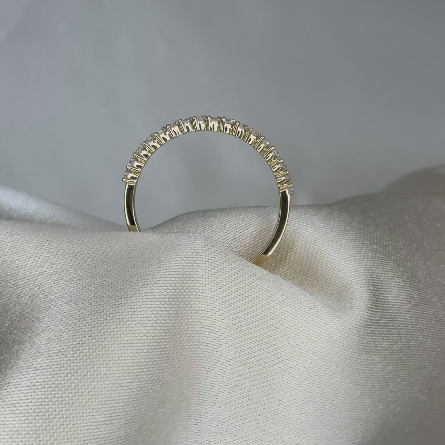 0.26CTW Half Eternity Stackable Ring