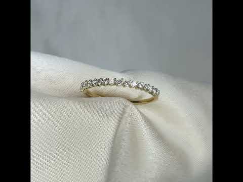 0.26CTW Half Eternity Stackable Ring