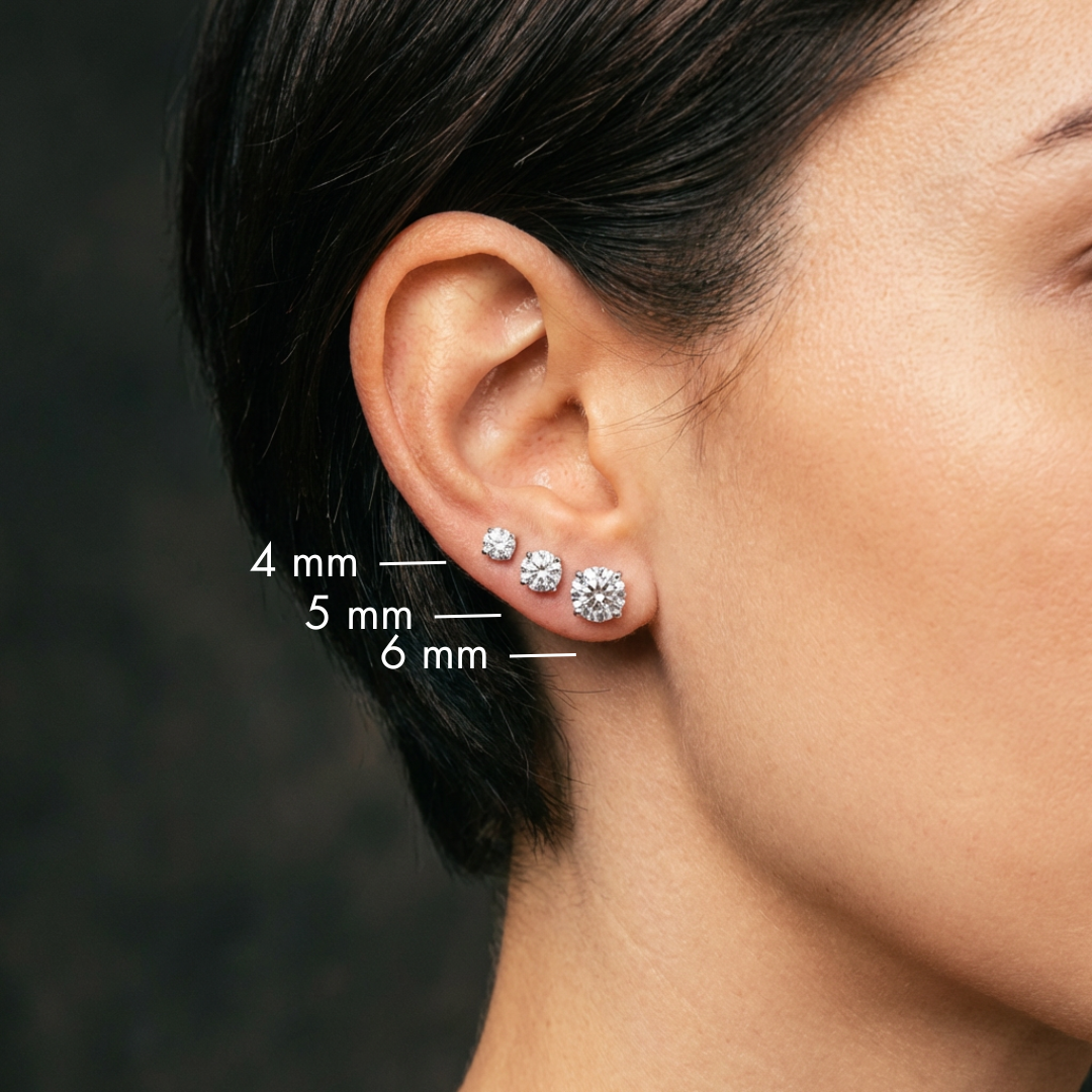 How Big Are 4mm, 5mm, 6mm Stud Earrings? (Real Size Comparison Guide)